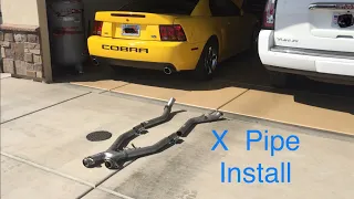 X pipe step by step install: How to install a mid pipe on your 1994-2004 Ford Mustang GT Cobra V6
