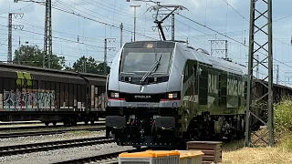 RFO Stadler Euro9000 2019 304-5 rangeert op Emmerich en is klaar voor vertrek RAILFORCE69CARGO 4K