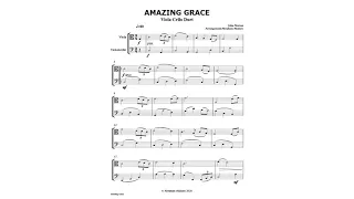 Amazing Grace Viola  and Cello Duet Arrangement