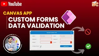 🚀Custom form Data Validation in Canvas App PowerApps
