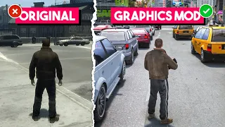 ✅ GTA 4 New Realistic Graphics Mod (2024) 😍 For Low End PC (2GB RAM)