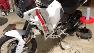 Ducati Desert X Crash Bar and Skid Plate Install