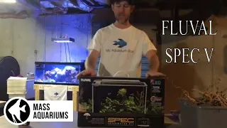 FLUVAL SPEC V Unboxing and Aquascaping Supplies