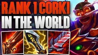 BEST CORKI MAIN IN THE WORLD DOMINATING CHALLENGER! | CHALLENGER CORKI ADC GAMEPLAY | Patch 14.10