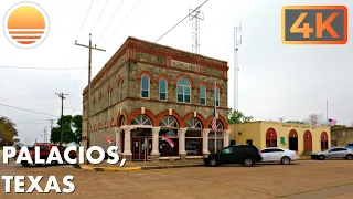 Palacios, Texas. 🚘 An UltraHD 4K Real Time Driving Tour of a Town on the Gulf Coast, Texas, USA.