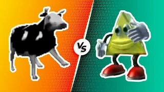 Dancing triangle vs polish cow | vote ur favorite character
