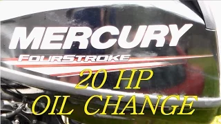 Mercury 20 HP Outboard Oil Change