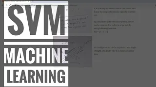 SVM Algorithm in 5 minutes | Support Vector Machine | supervised machine learning | Part - 1