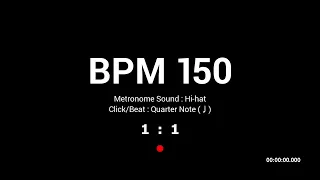 Metronome BPM 150 / Hi-hat