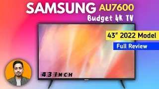 SAMSUNG 43AU7600 || Crystal 4K UHD TV 43 Inch || Review (2022)