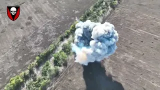 Чорні Запорожці ефектно запалили рашистську броню