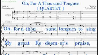 Oh, For A Thousand Tongues  (Jarman - Wesley) [v2] Quartet