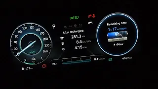 Hyundai Kona EV 2021 39kwh charging from 10% on 50kW charger