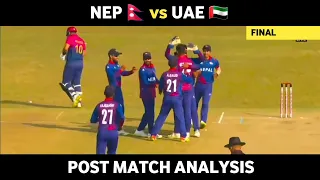 Nepal vs UAE | FINAL ODI | Post Match Analysis | UAE Tour Of Nepal 2022 | Daily Cricket