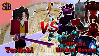 Yoricchi vs OP and Broken Bosses | Minecraft Mob Battle