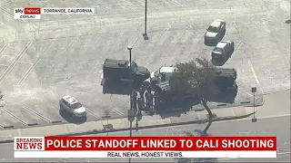 Police standoff underway following California shooting