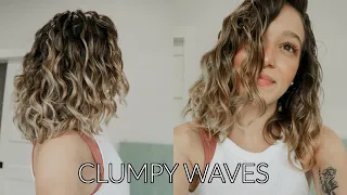 How To Get Curl Clumps | short to medium wavy hair