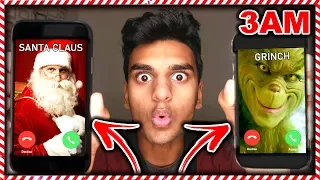 DO NOT CALL GRINCH AND SANTA AT THE SAME TIME AT 3AM! *THIS IS WHY* (THEY CAME OVER)