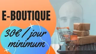 30€ PAR JOUR AVEC TA BOUTIQUE EN LIGNE GRATUITEMENT