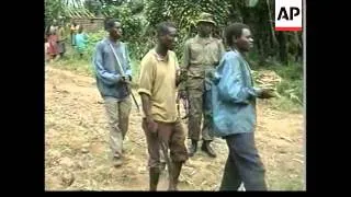 Aftermath of fighting between government troops and Hutu rebels