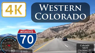 4K Ultra HD Dash Cam I-70 Colorado: Glenwood Springs to Grand Junction