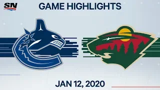 NHL Highlights | Canucks vs. Wild – Jan. 12, 2020