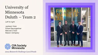 The 2024 Research Challenge Local Finals - UMD Team 2