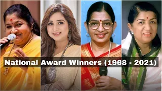 National Award Winners || Female Playback Singers (1968 - 2021) || MUZIX