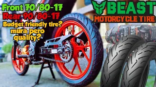 Installing Beast tire Flash on my Suzuki Raider150  | Budget friendly tire | motodave