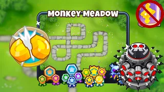 Monkey Meadow [Half Cash] Guide | No Monkey Knowledge | BTD 6 (2023 Updated) 4K