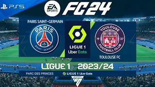 FC 24 PSG vs Toulouse | Ligue 1 2024 | PS5