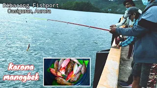 Pier fishing at Dibacong Casiguran ,Aurora I karona manogbek