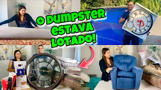 O dumpster dos Estados Unidos estava lotado!🇺🇸