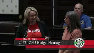 2022-2023 Budget Hearings - May 19, 2022