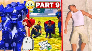 Franklin Died Emotional Video GTA 5 With Avengers | PART 9😢 in GTA 5