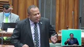Fijian Minister for Defence response to the 2021 - 2022 National Budget