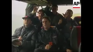 UCK soldiers singing "Marshi I UÇK" footage (1999)