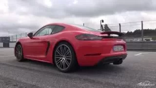 2016 Porsche 718 Cayman S: Exhaust Sound / Acceleration 0 - 100 kph / 0 - 62 mph