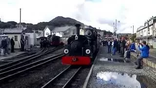 Linda departs Porthmadog - Ffestiniog Railway