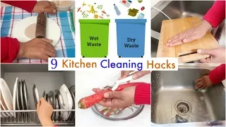 9 Useful KITCHEN Cleaning HACKS/TIPS You Must Follow | CookWithNisha