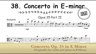 38.  Concerto Op. 35 by O.  Rieding arr.  for viola and piano in E Minor Part 2