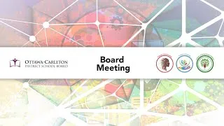 Oct 27, 2020: OCDSB Board Meeting