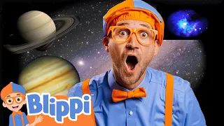 Learn About The Telescope and The Planets With Bllippi !! | Kids Cartoons | Party Playtime!