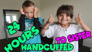 24 hours HANDCUFFED TO MY SISTER!