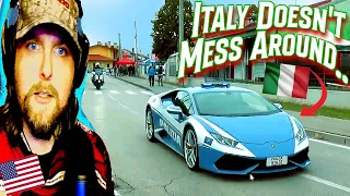 American Reacts to WILD Emergency Vehicles Responding in Italy!