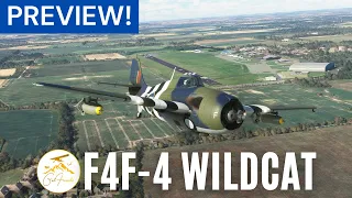 Got Friends F4F-4 Grumman Wildcat Review Flight from Duxford - Microsoft Flight Simulator