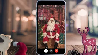 Video Llamada de Papa Noel Santa Claus para desear Feliz Navidad