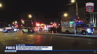 2 Milwaukee officers hurt in crash | FOX6 News Milwaukee