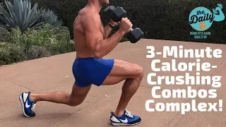 🔥3-Minute Calorie-Crushing Combos Complex | BJ Gaddour Fat Loss Dumbbells Workout