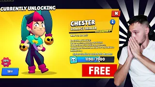 Ξεκλείδωσα τον CHESTER 😱 ΔΩΡΕΑΝ - Χωρίς να βάλω ούτε Ευρώ !! Brawl Stars Greek